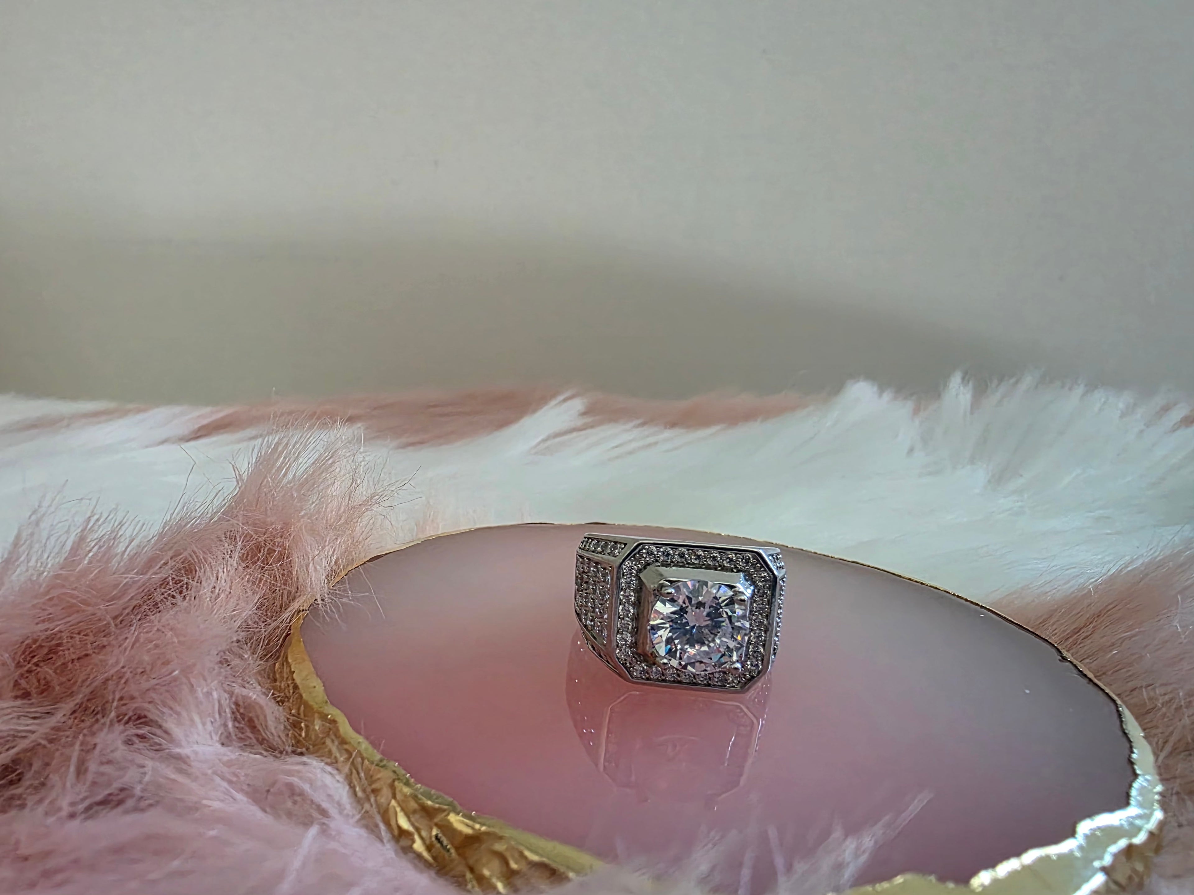 Solitaire 2ct Lab Diamond Moissanite Ring 925 S+ a bracelet as a gift