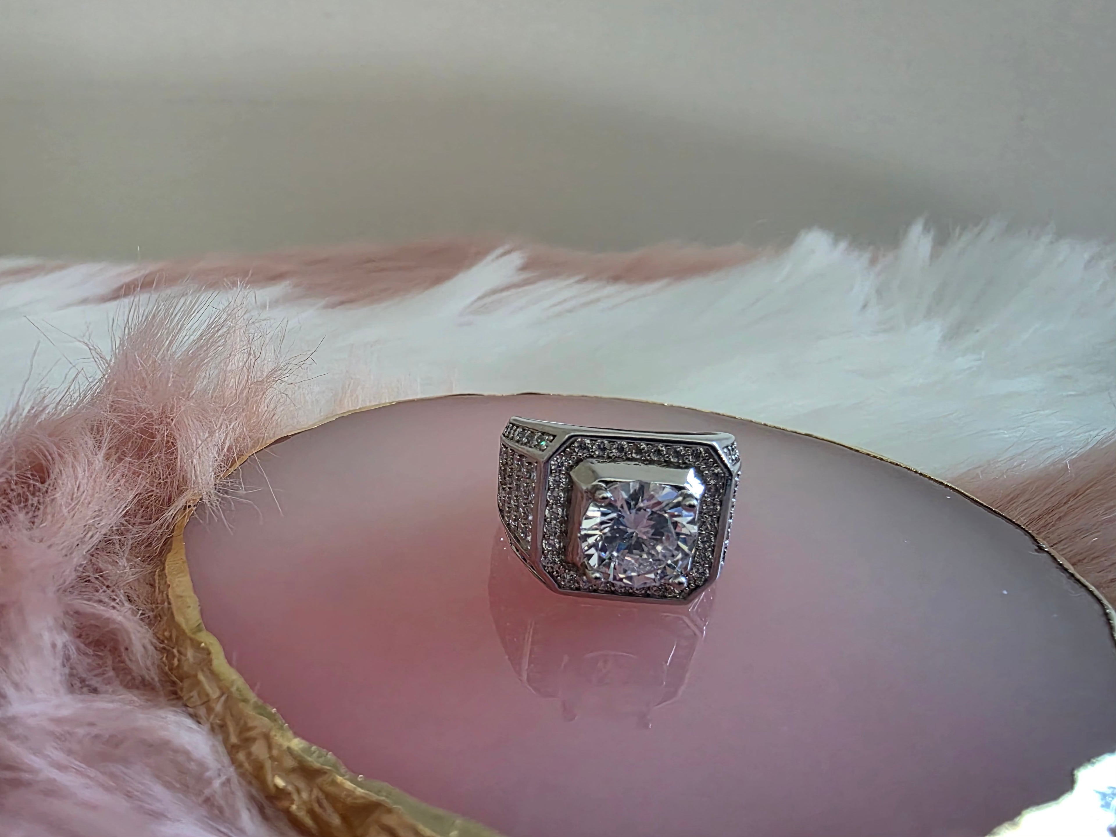 Solitaire 2ct Lab Diamond Moissanite Ring 925 S+ a bracelet as a gift