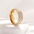 Unisex Double Layers Ring