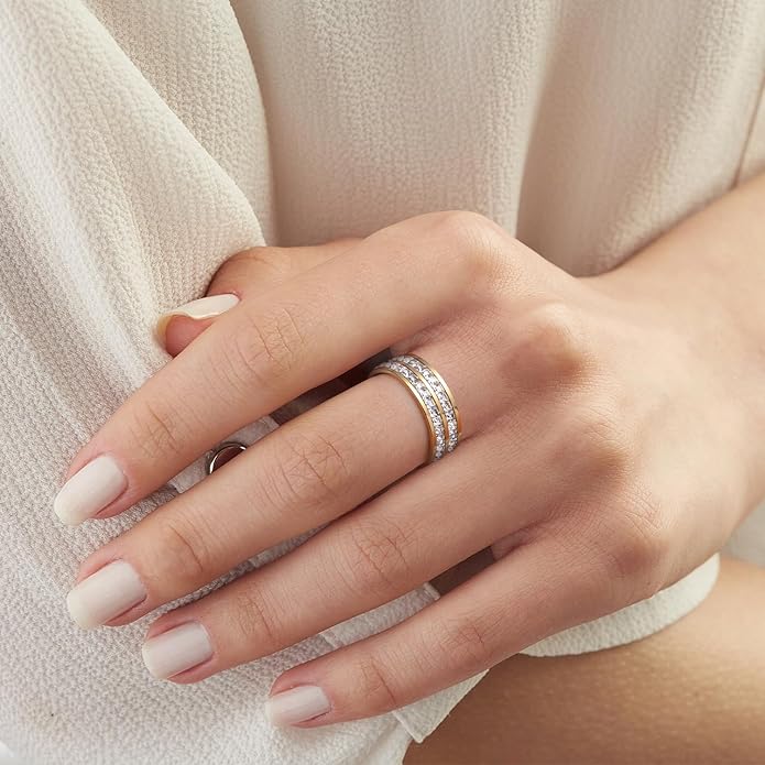 Unisex Double Layers Ring