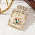 Bejewled Beige Parfume / Bee Bottle Brooch