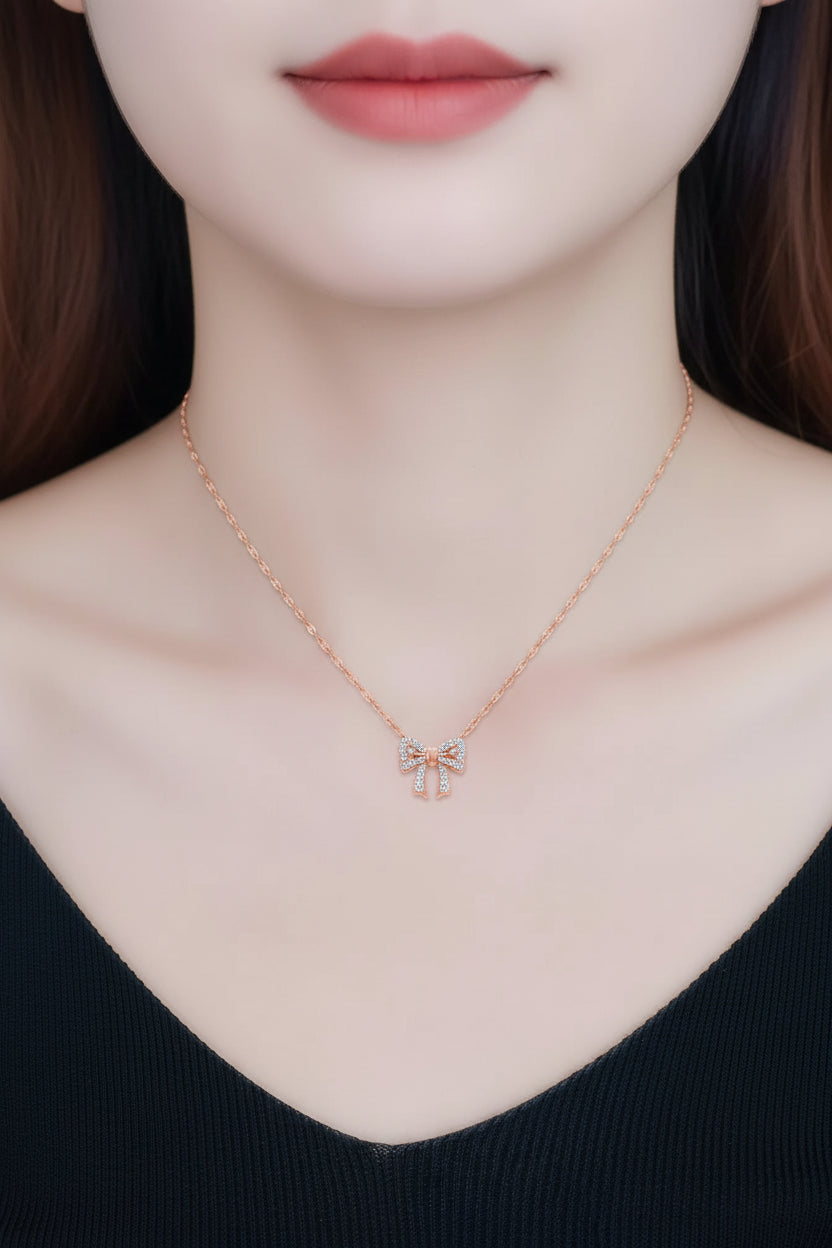 Bow Pendant Necklace