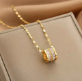 Bead Pendant Crystal Necklace