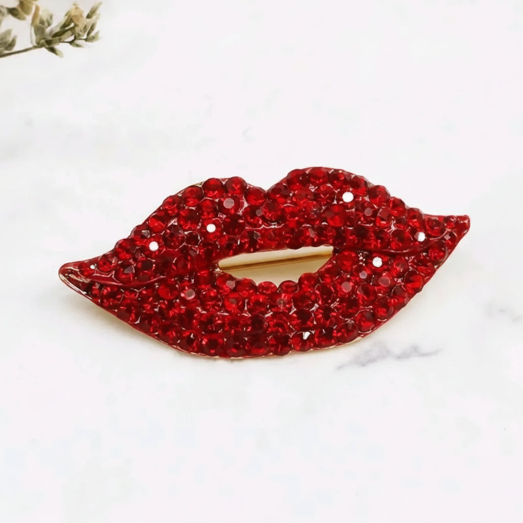 Sexy Red Lips Brooch