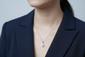 Diamond Teardrop Cluster 18" Pendant Necklace