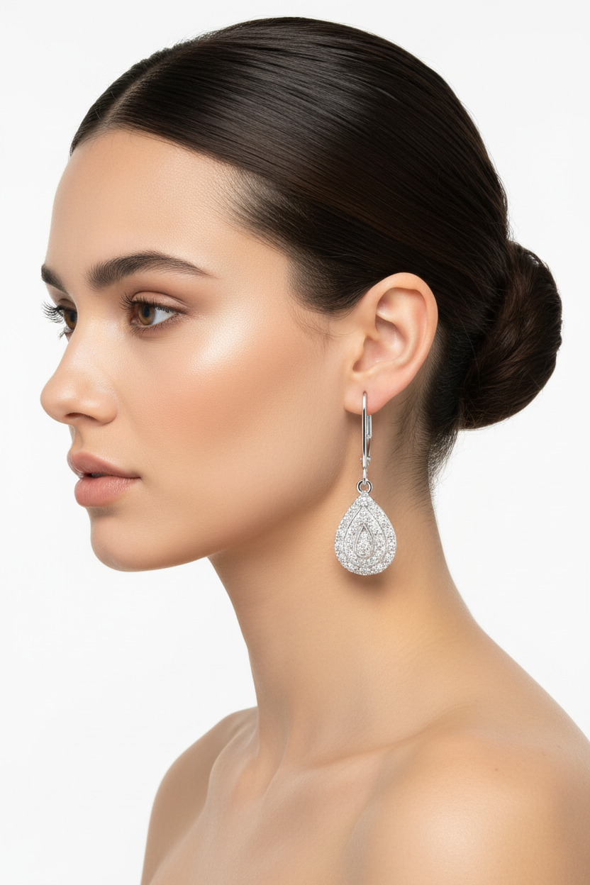 Glistening teardrops 1/4 CARAT Diamond