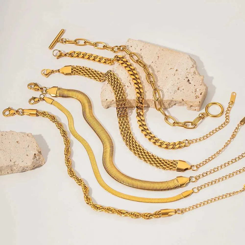 Multi Chain NY Bracelet Set
