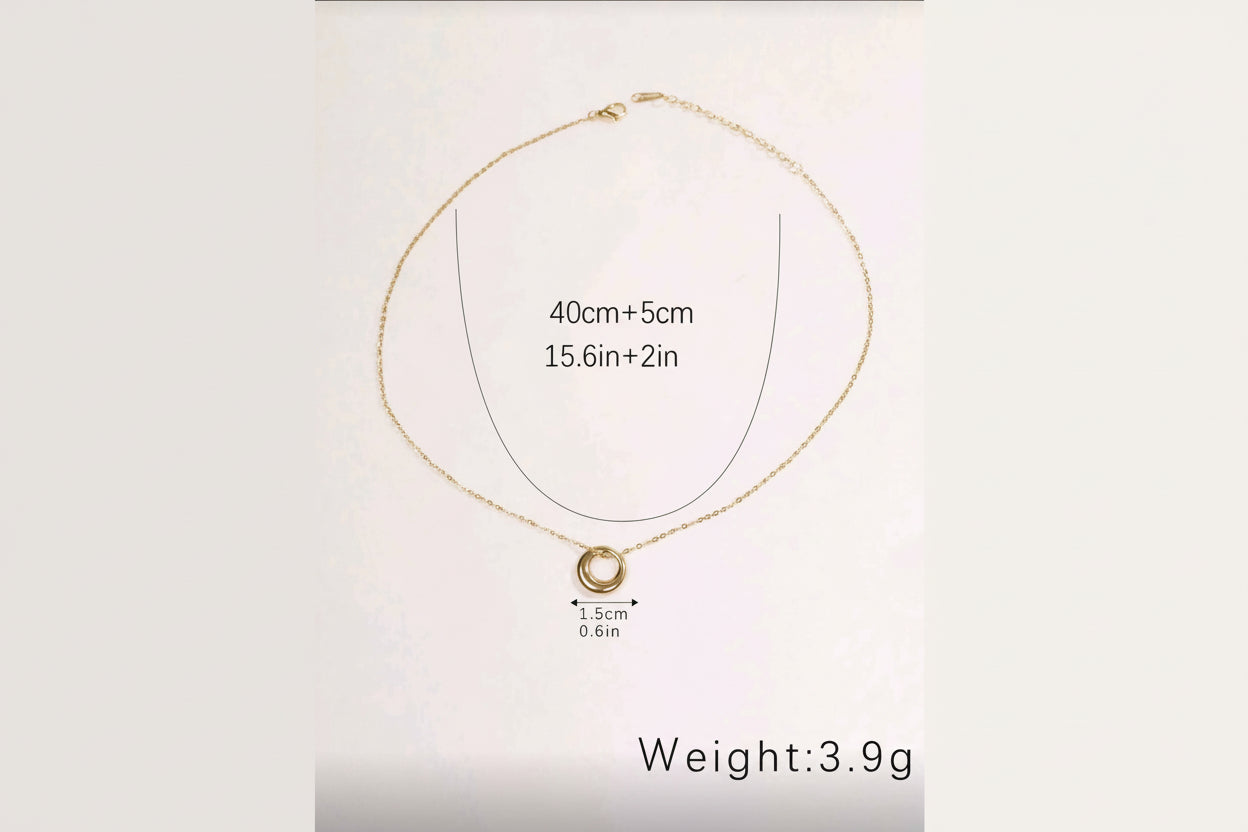 Open Circle Necklace