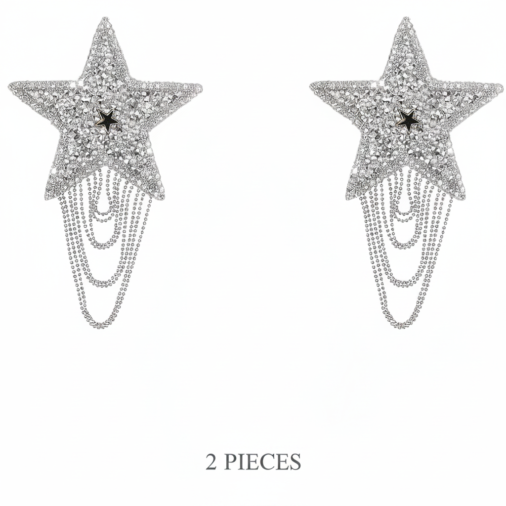 Star Shape Iron On Patches /Stickers