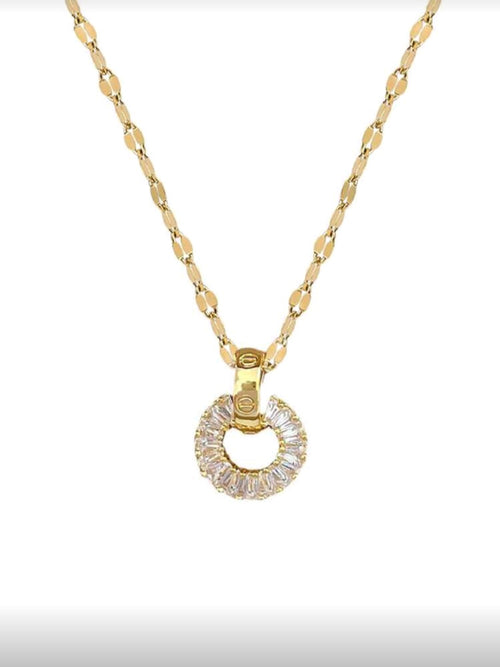 18 k gold plated Elegant Stainless Steel Jewelry Set