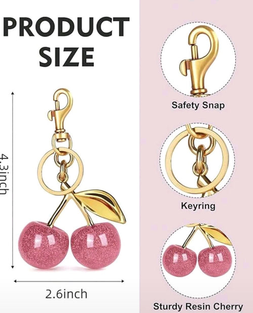 Bag Charm / Keychain cherry