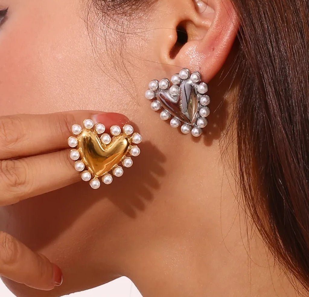 Geometric Love Statement Earrings