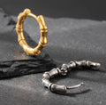 Unisex Bamboo Hoop Earrings