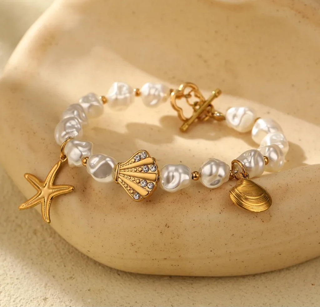 Gold Beaded Bracelets