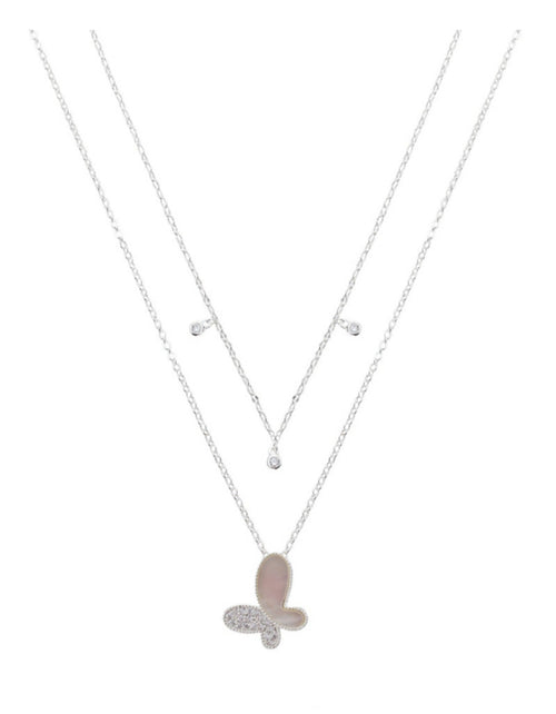 Butterfly  & Mother of Pearls Necklaces
