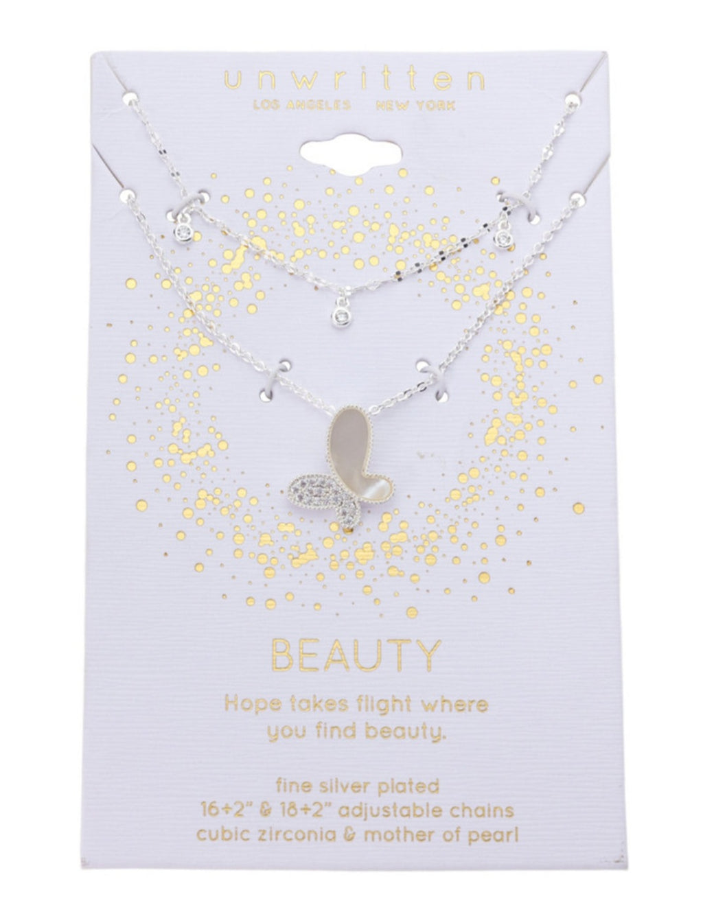 Butterfly  & Mother of Pearls Necklaces