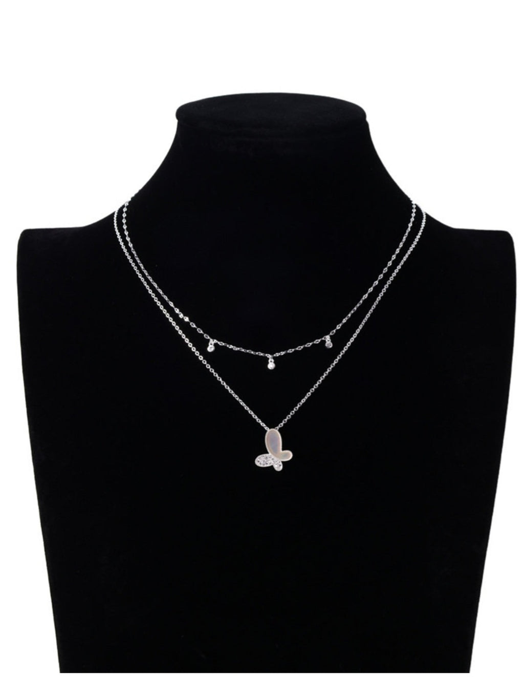 Butterfly  & Mother of Pearls Necklaces