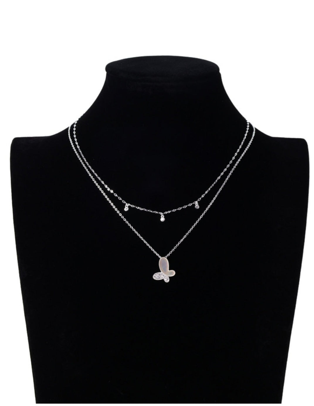 Butterfly  & Mother of Pearls Necklaces