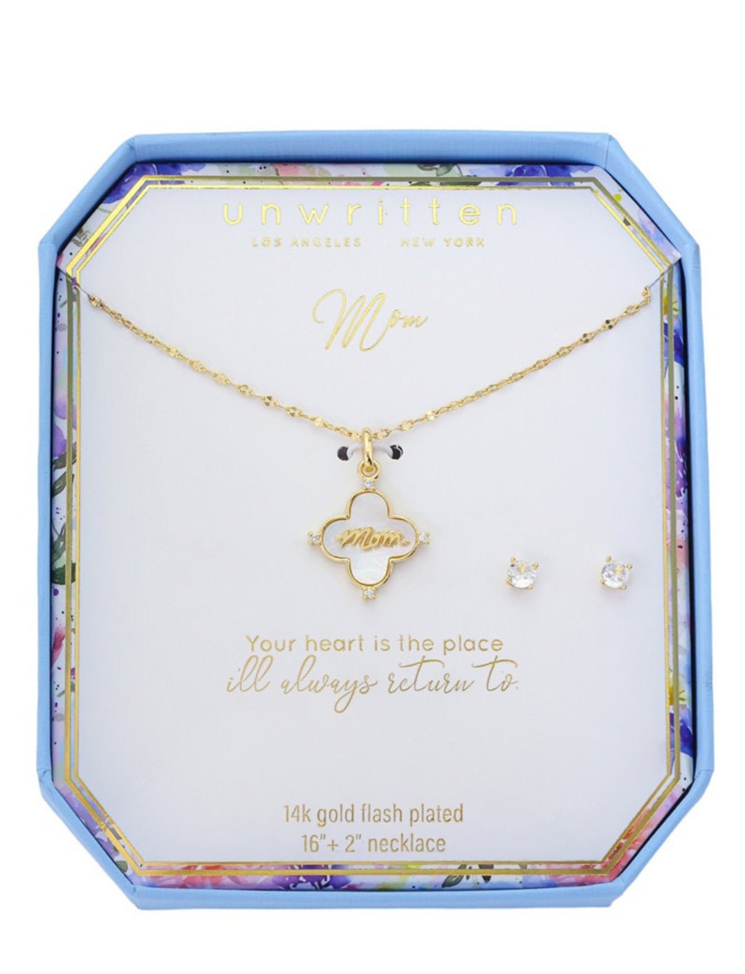 Mom Clover Pendant Set