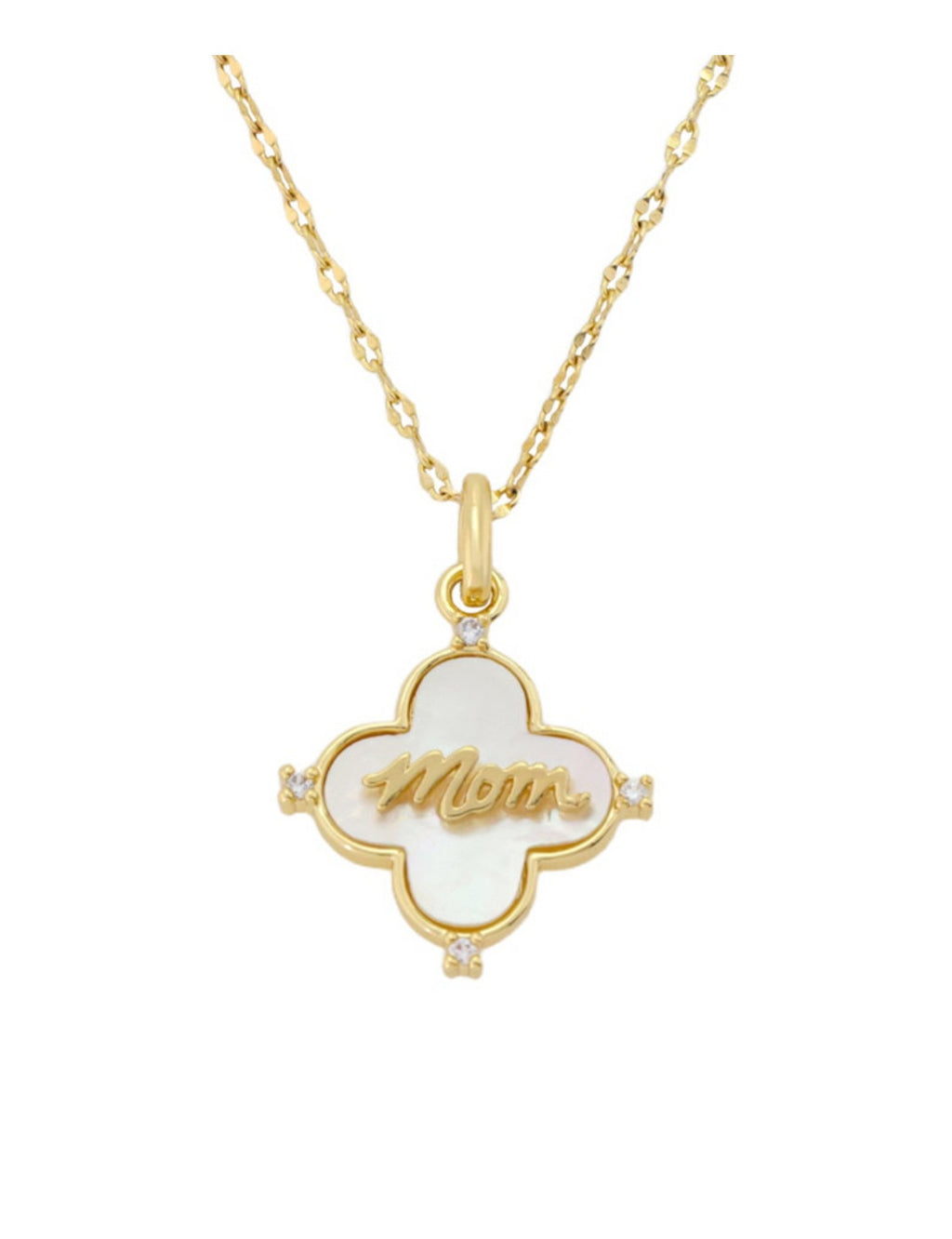 Mom Clover Pendant Set