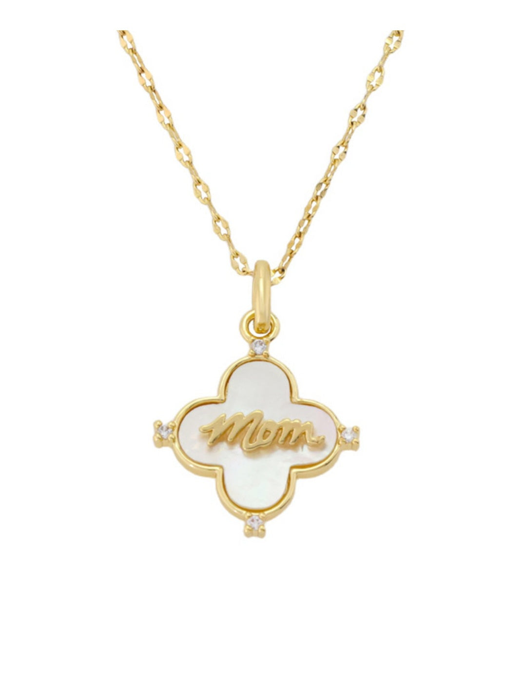 Mom Clover Pendant Set