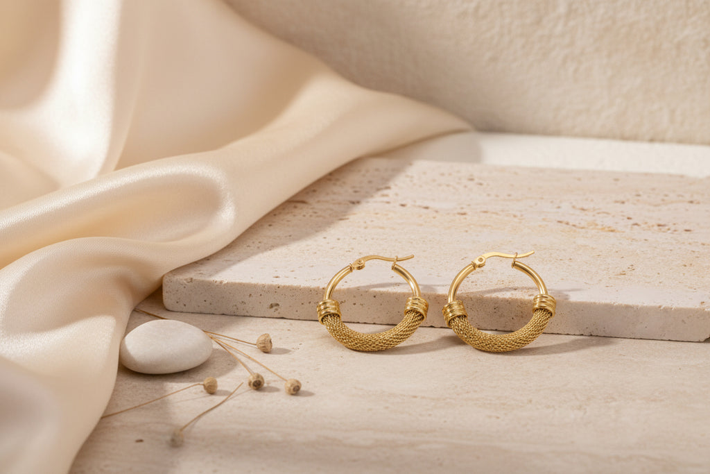 Round Hoop Earrings Style