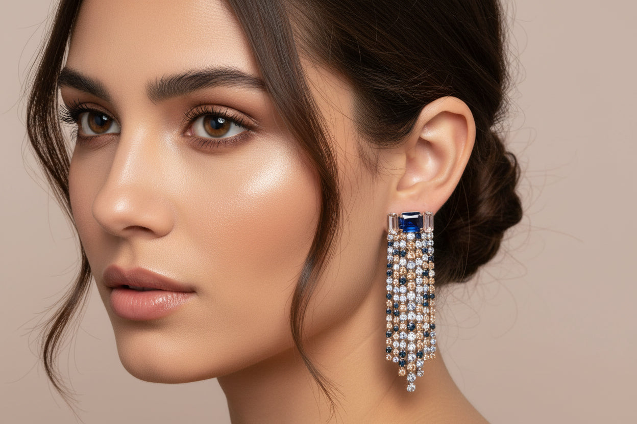 Multicolor Rhinestone Earrings