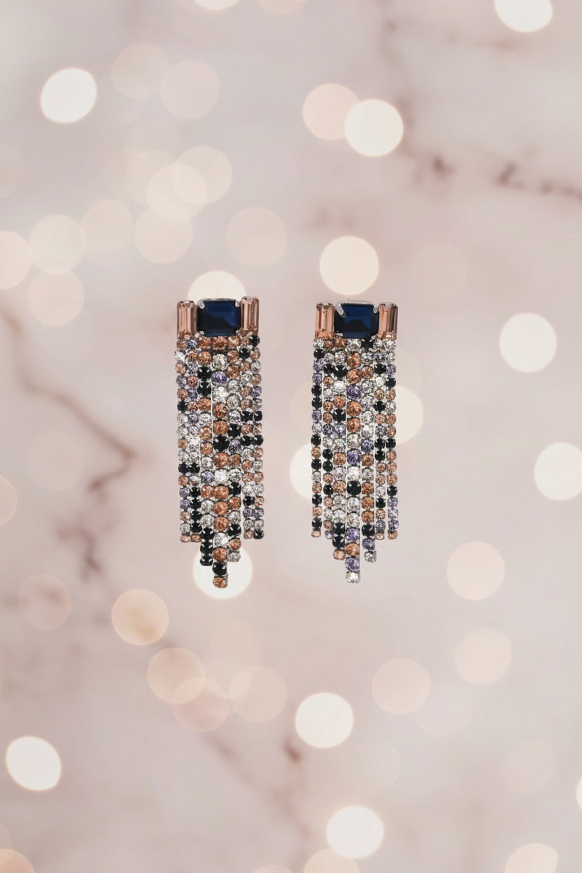 Multicolor Rhinestone Earrings