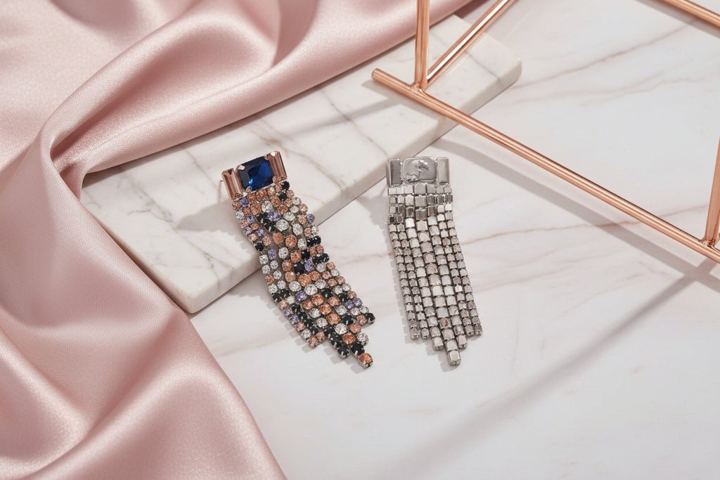 Multicolor Rhinestone Earrings