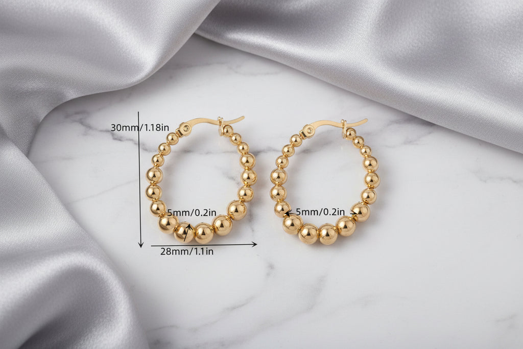 Round Balls Earrings