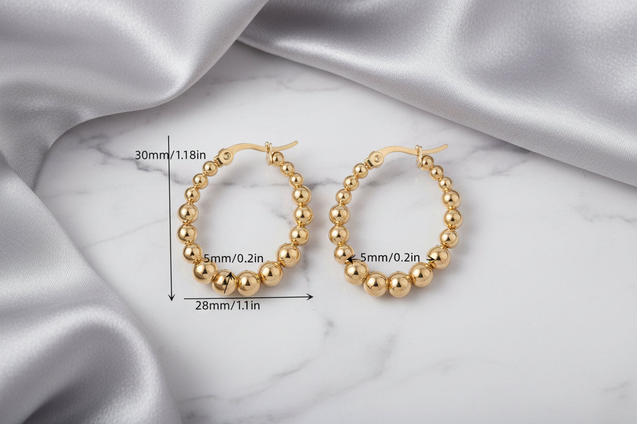 Round Balls Earrings