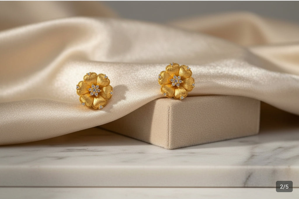 Orchid Stud Earrings