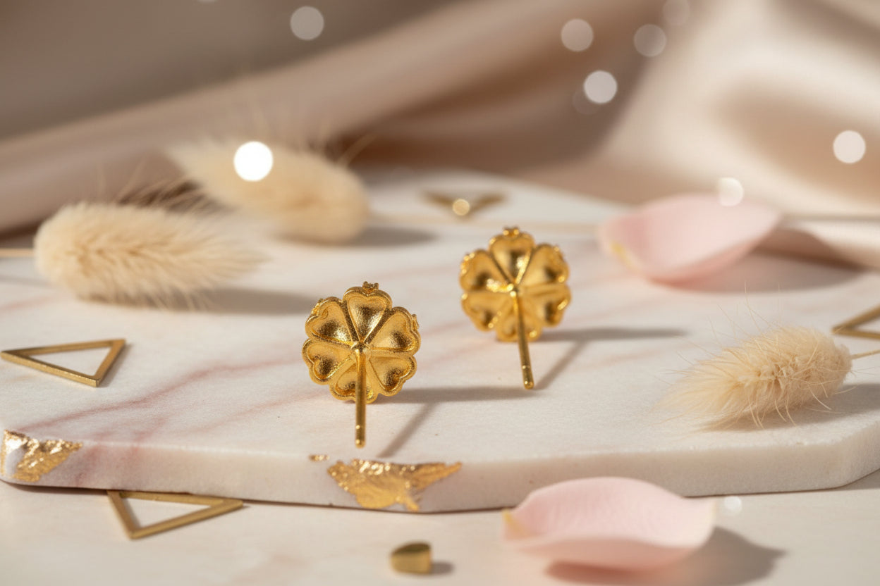 Orchid Stud Earrings