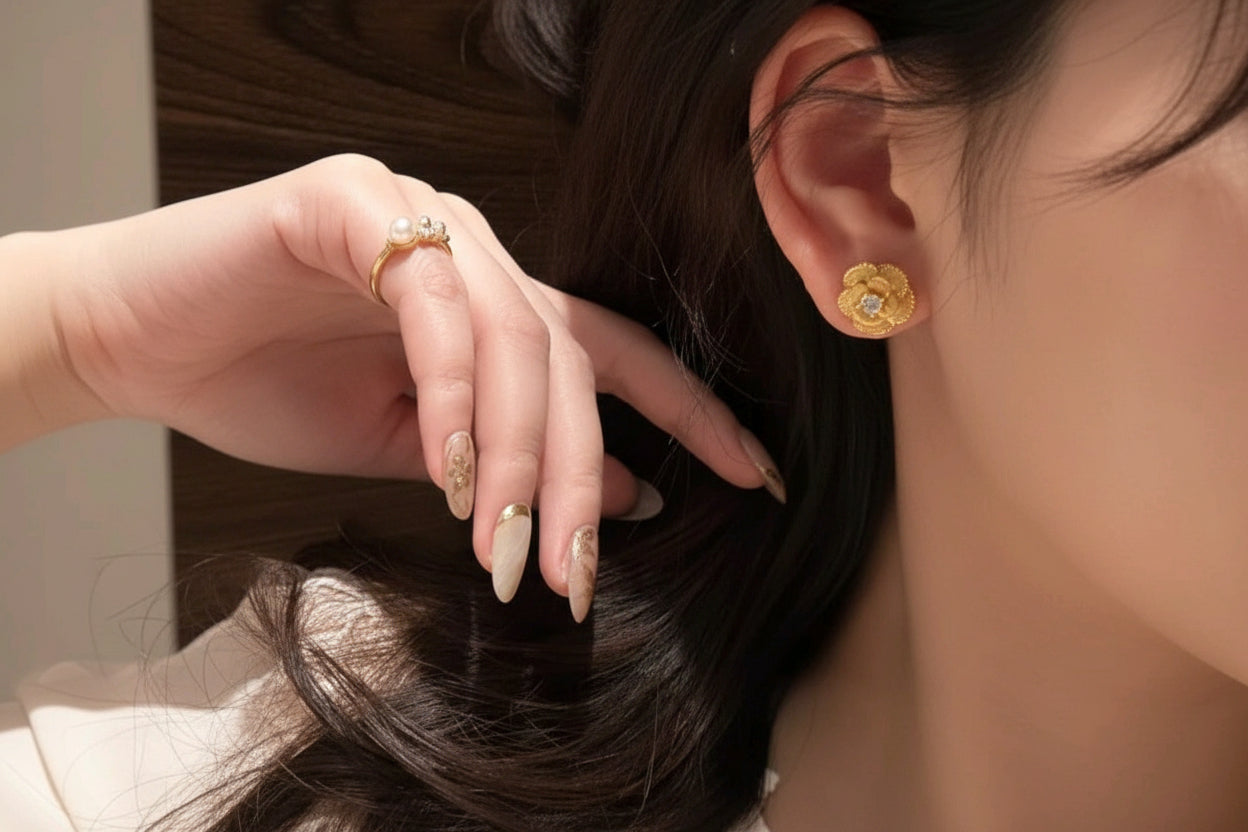 Camellia Earrings