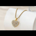 Heart Multi Rhinestones Necklace