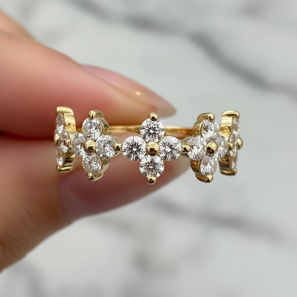Floral Cluster Ring
