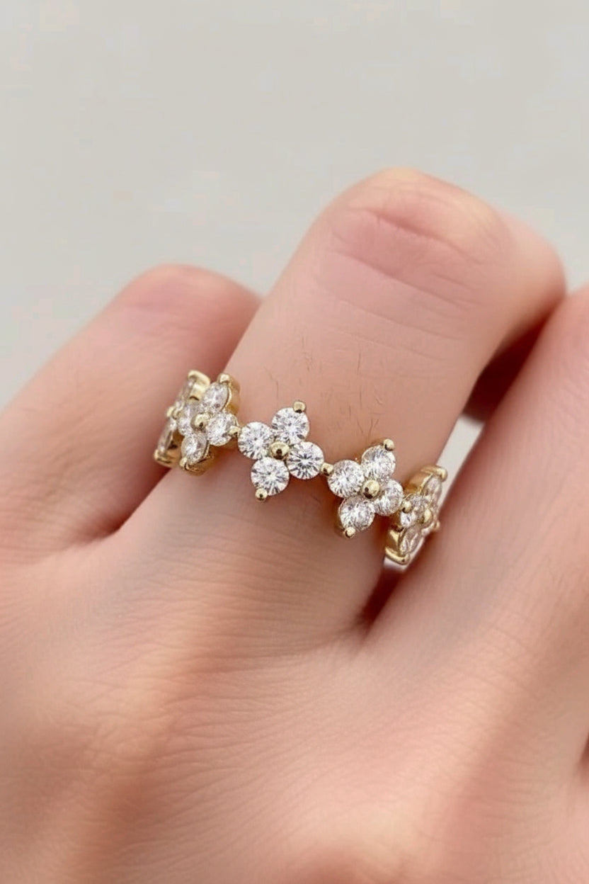 Floral Cluster Ring