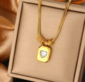 Zircon Heart Embrace Necklace