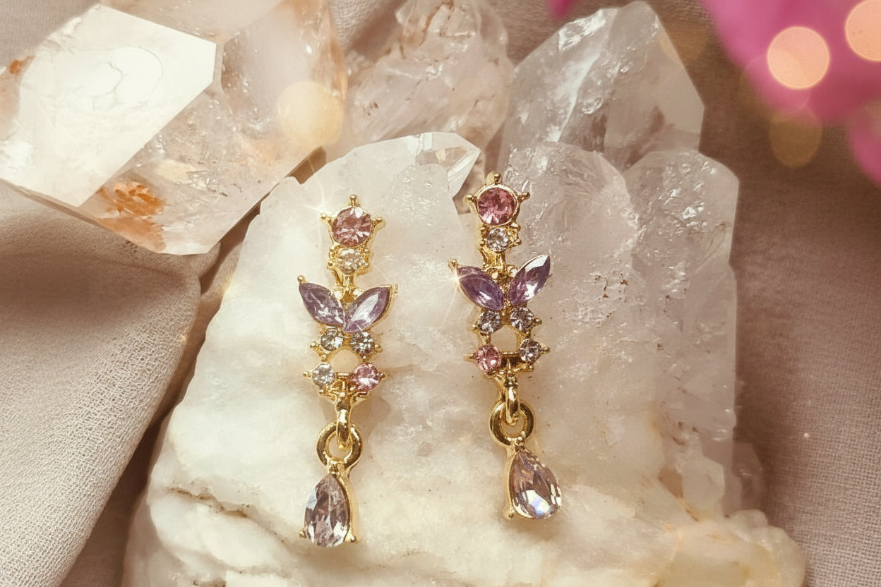 Mini dangle Flora Earrings