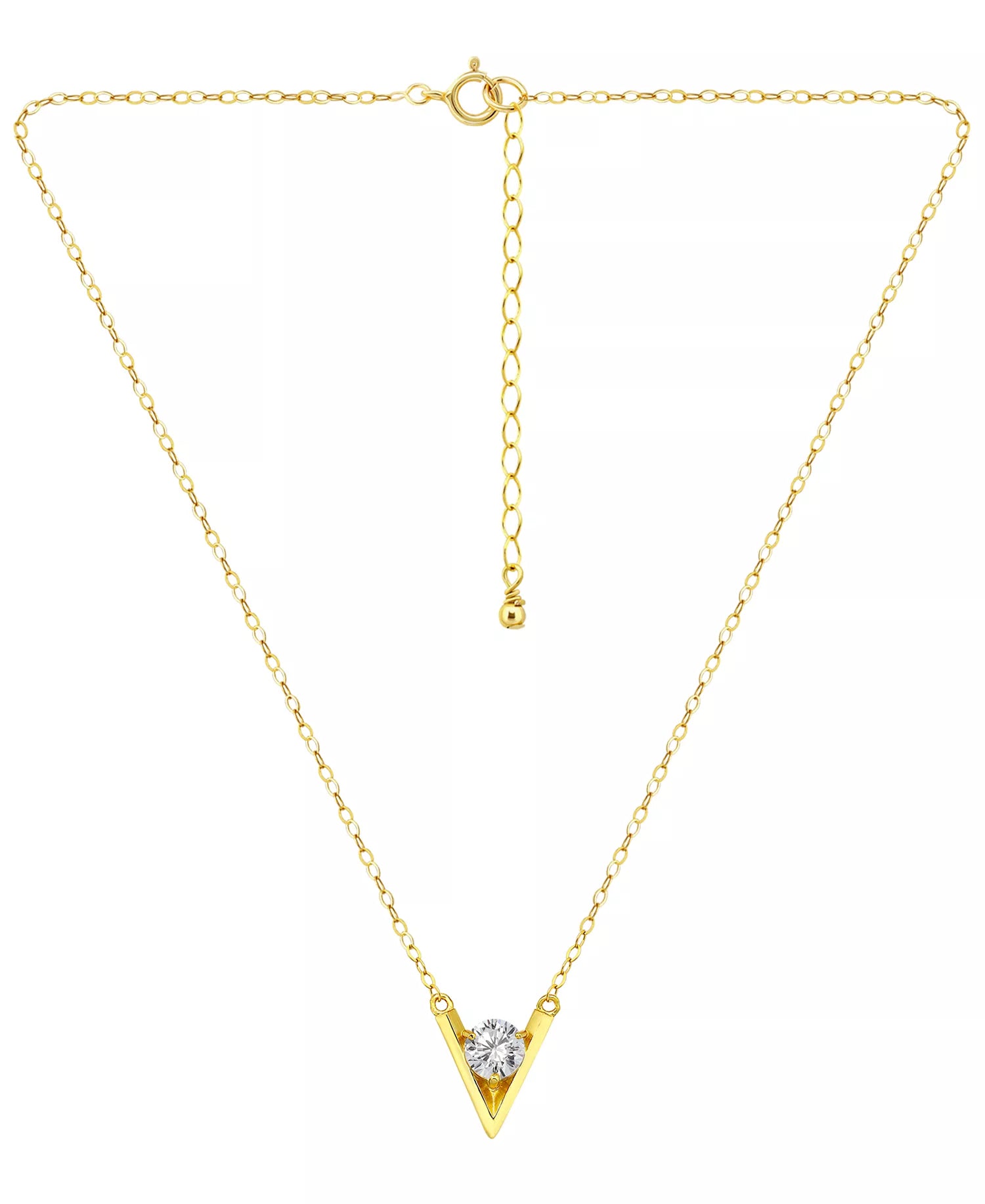 V-Cast Pendant Necklace