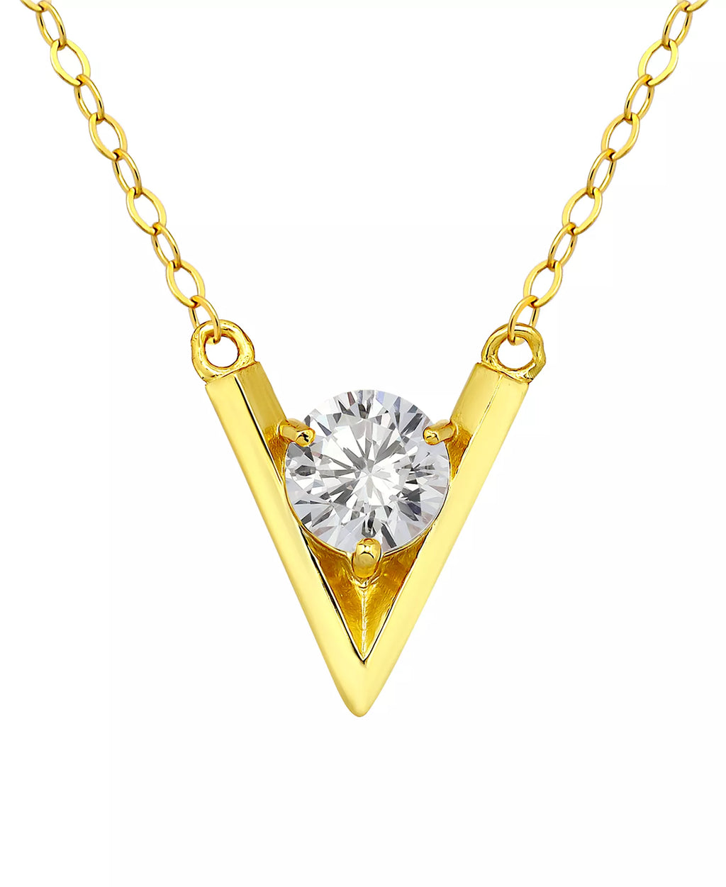 V-Cast Pendant Necklace