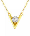 V-Cast Pendant Necklace