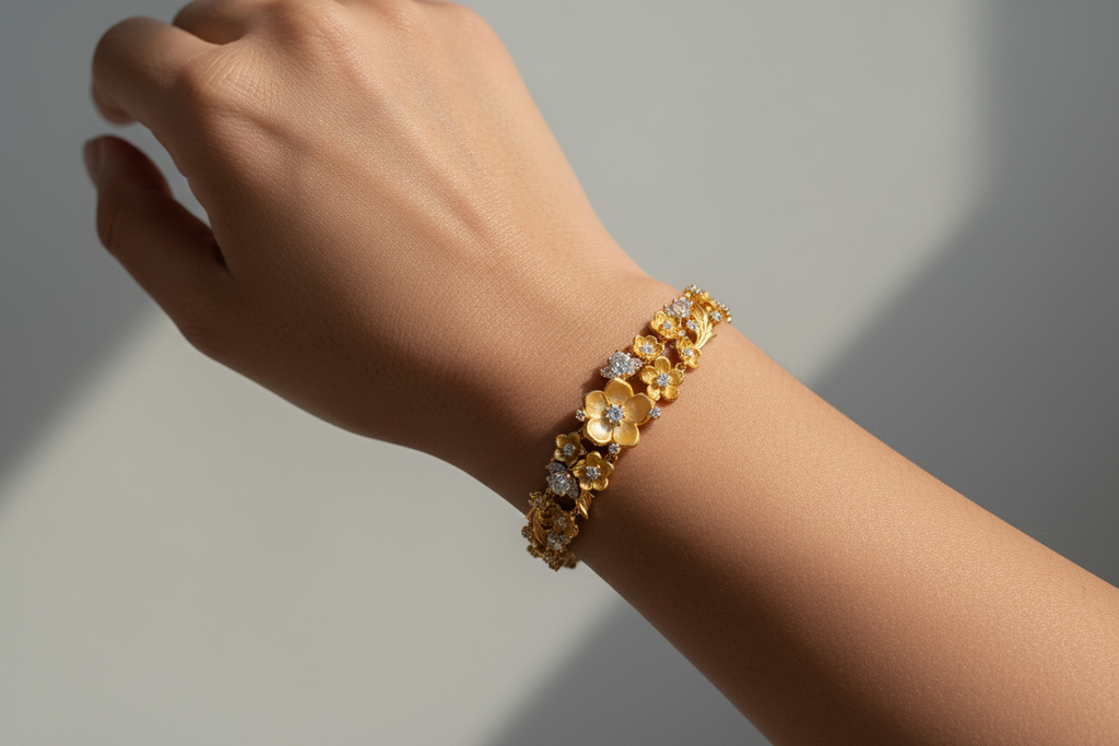 Begonia Flower  Bracelet