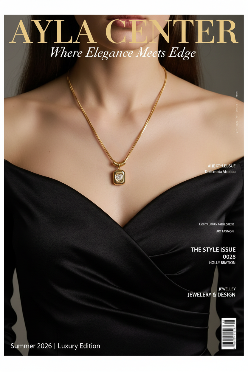 Zircon Heart Embrace Necklace