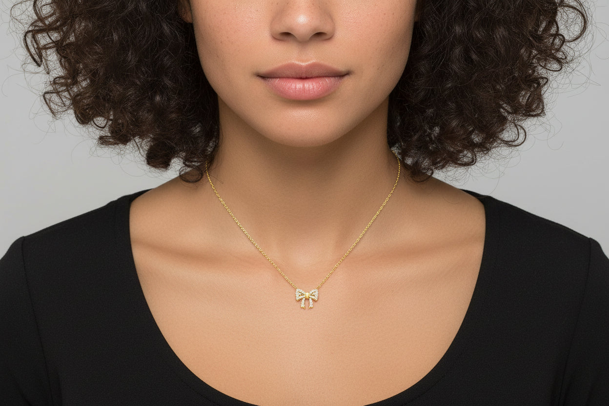 Bow Pendant Necklace