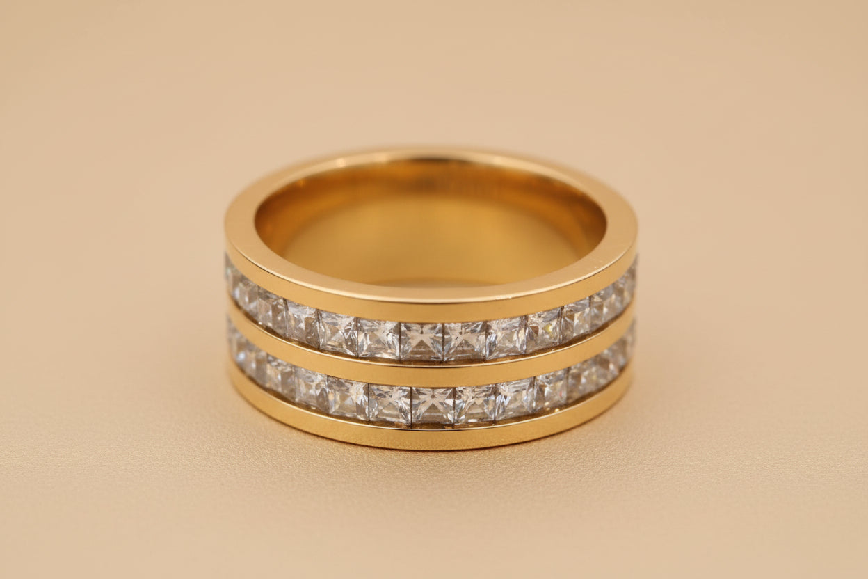 Unisex Double Layers Ring