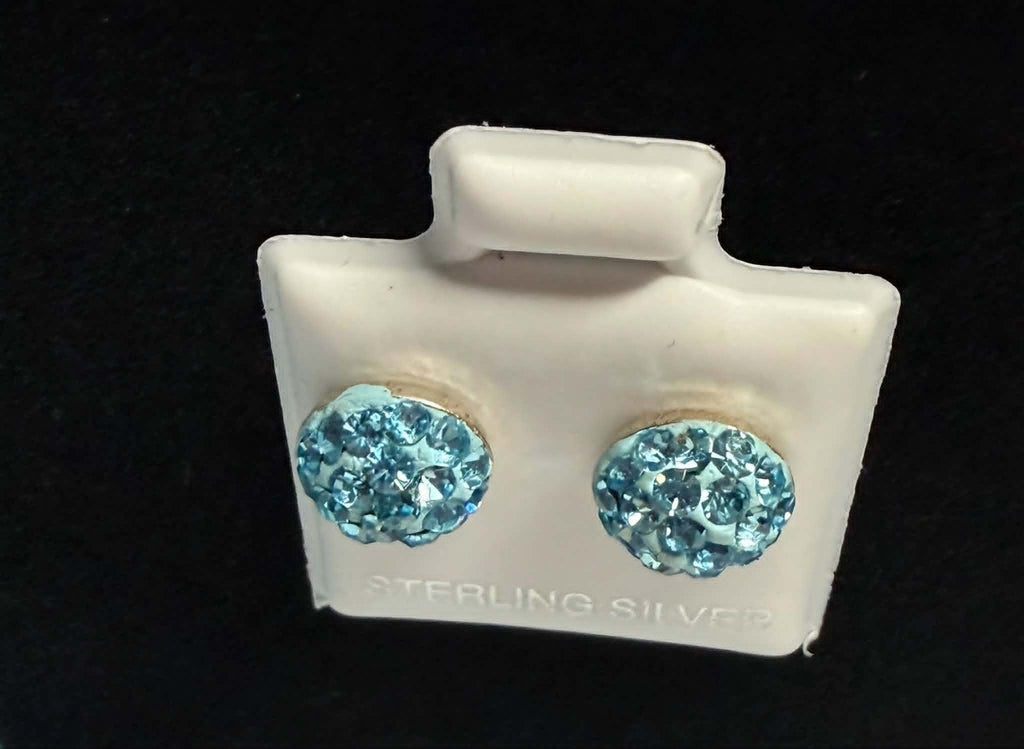 Disco Ball Stud Earrings s925