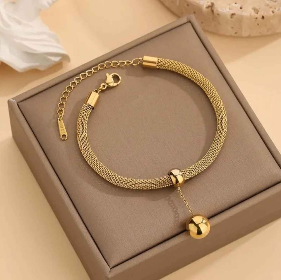 Round Beaded Ball  Mesh Chain Set