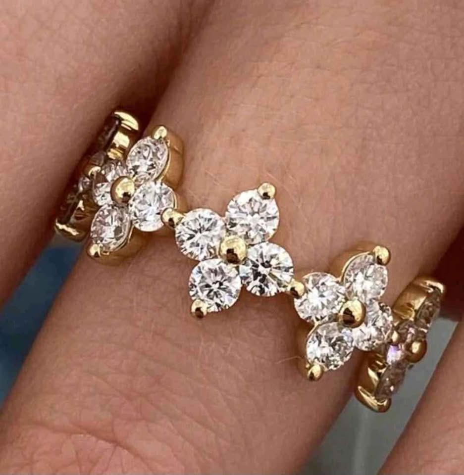 Floral Cluster Ring