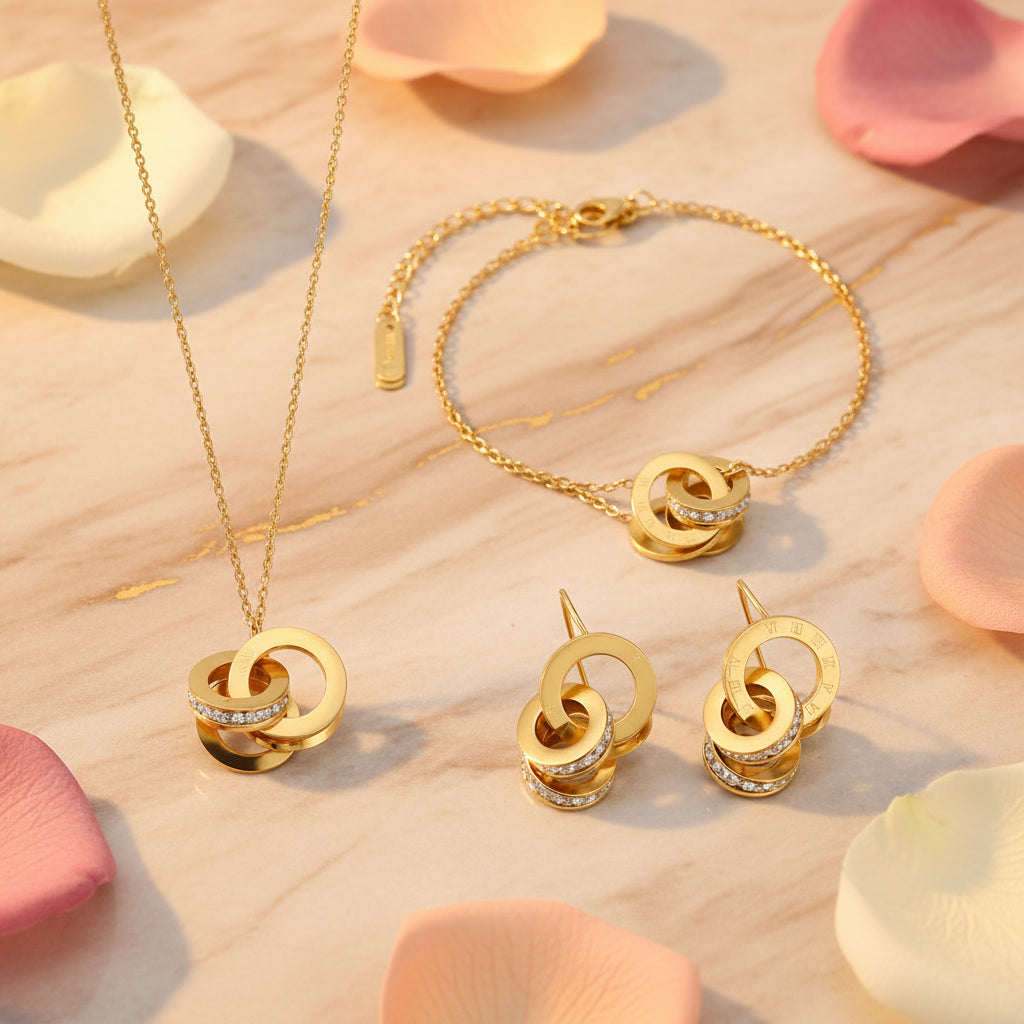 Roman Numeral Jewelry Set
